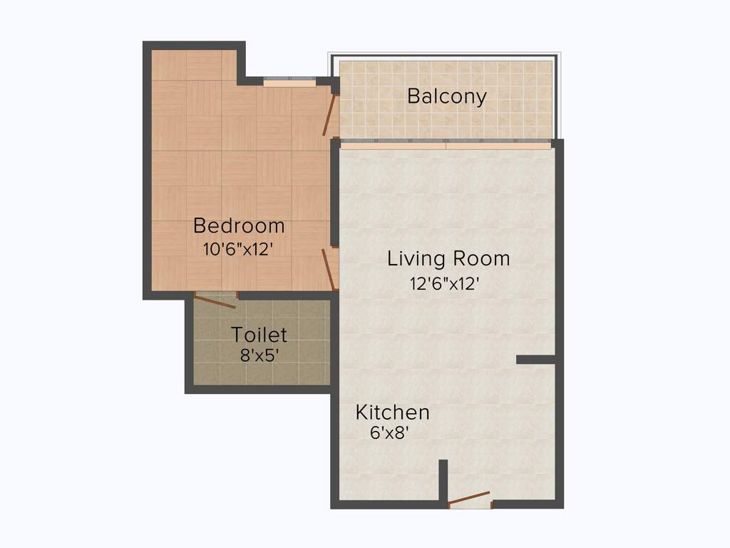 Wegmans Trustone Greens (1BHK+1T (740 sq ft) 740 sq ft)