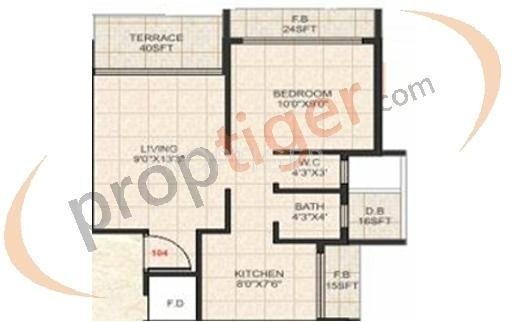 SM SM Majestic (1BHK+1T (680 sq ft) 680 sq ft)