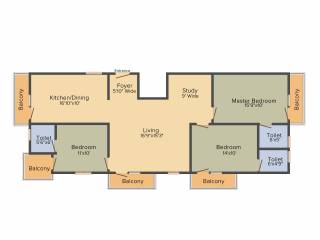 Malar Garden (3BHK+3T (1,551 sq ft) 1551 sq ft) Malar Garden (3BHK+3T (1,551 sq ft) 1551 sq ft)