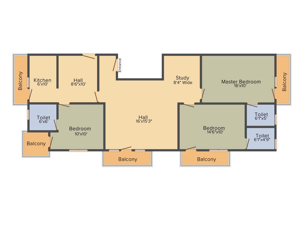 Malar Garden (3BHK+3T (1,594 sq ft) + Study Room 1594 sq ft)