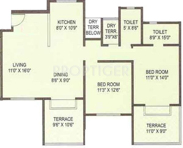 Surana Zinnea (2BHK+2T (1,184 sq ft) 1184 sq ft) Surana Zinnea (2BHK+2T (1,184 sq ft) 1184 sq ft)