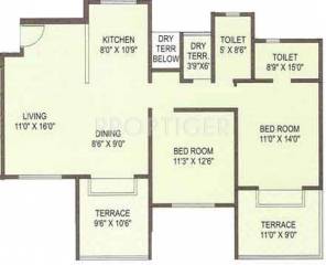 Surana Zinnea (2BHK+2T (1,184 sq ft) 1184 sq ft) Surana Zinnea (2BHK+2T (1,184 sq ft) 1184 sq ft)
