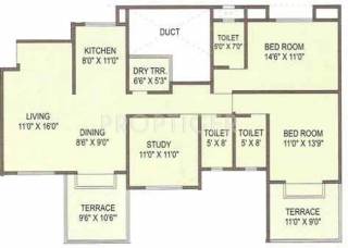 Surana Zinnea (3BHK+2T (1,481 sq ft) 1481 sq ft) Surana Zinnea (3BHK+2T (1,481 sq ft) 1481 sq ft)