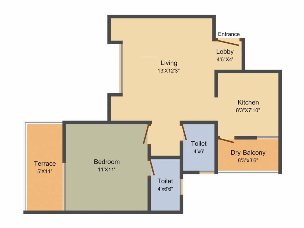 Neeti Heritage (1BHK+2T (670 sq ft) 670 sq ft) Neeti Heritage (1BHK+2T (670 sq ft) 670 sq ft)