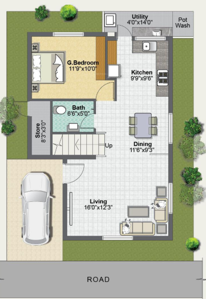 fair oaks Floor Plan Ground Floor Plan