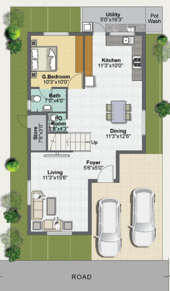 fair oaks Floor Plan Ground Floor Plan