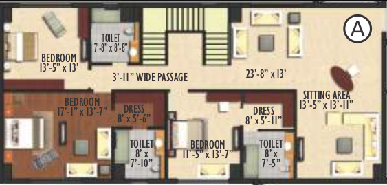  exotica Floor Plan Lower Level Duplex Plan