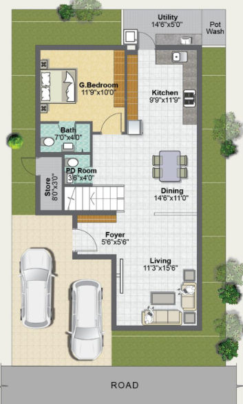 fair oaks Floor Plan Ground Floor Plan