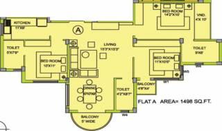 Eden Moore (3BHK+3T (1,498 sq ft) 1498 sq ft) Eden Moore (3BHK+3T (1,498 sq ft) 1498 sq ft)