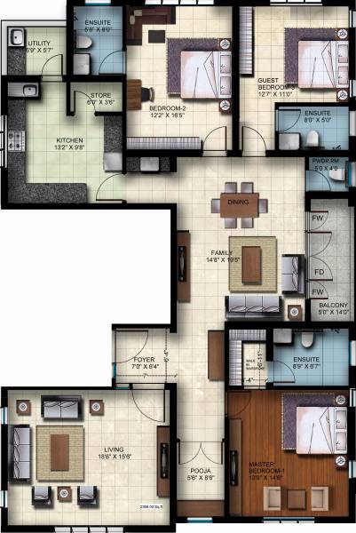 RMS Infra RBI Colony (3BHK+4T (2,819 sq ft) + Pooja Room 2819 sq ft)