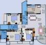 Floor Plan (3BHK+3T) Rustomjee Adarsh Excellency Floor Plan (3BHK+3T)
