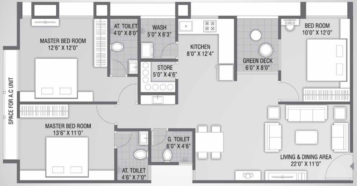 Kailash Royal (3BHK+3T (2,349 sq ft) 2349 sq ft)