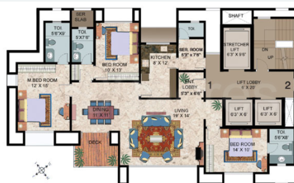  la sonrisa Floor Plan Lower Level Duplex Plan