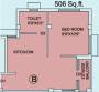 Eden Residency (1BHK+1T (506 sq ft) 506 sq ft)
