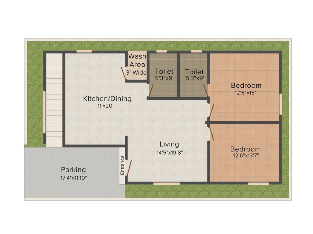 Praneeth Pranav Panorama (2BHK+2T (1,400 sq ft) 1400 sq ft)