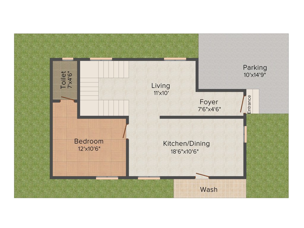 Praneeth Pranav Panorama (3BHK+3T (1,555 sq ft) 1555 sq ft)