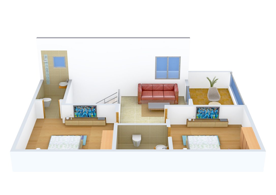 Praneeth Pranav Panorama (3BHK+3T (1,555 sq ft) 1555 sq ft)