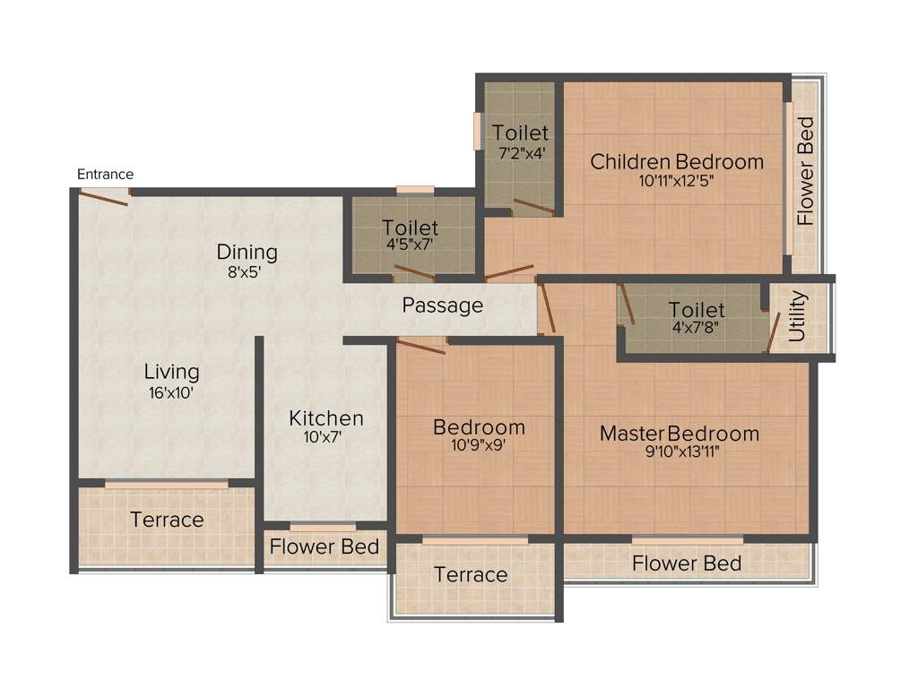 Siddhivinayak Utopia (3BHK+3T (1,594 sq ft) 1594 sq ft)