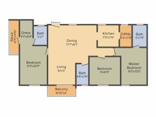 Inner Urban Eco Space (3BHK+3T (1,467 sq ft) 1467 sq ft)