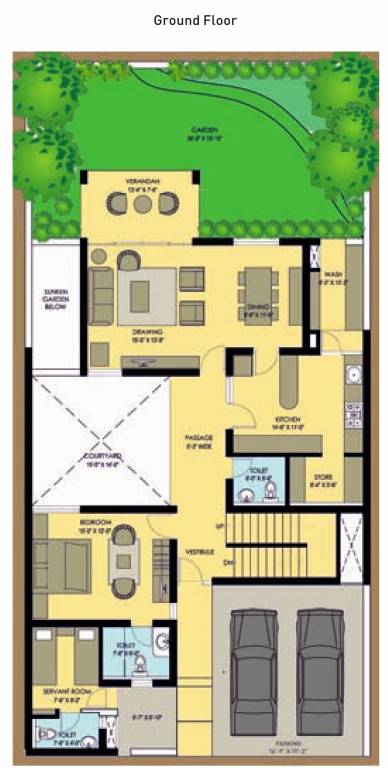  applewoods villa santolina Floor Plan Ground Floor Plan