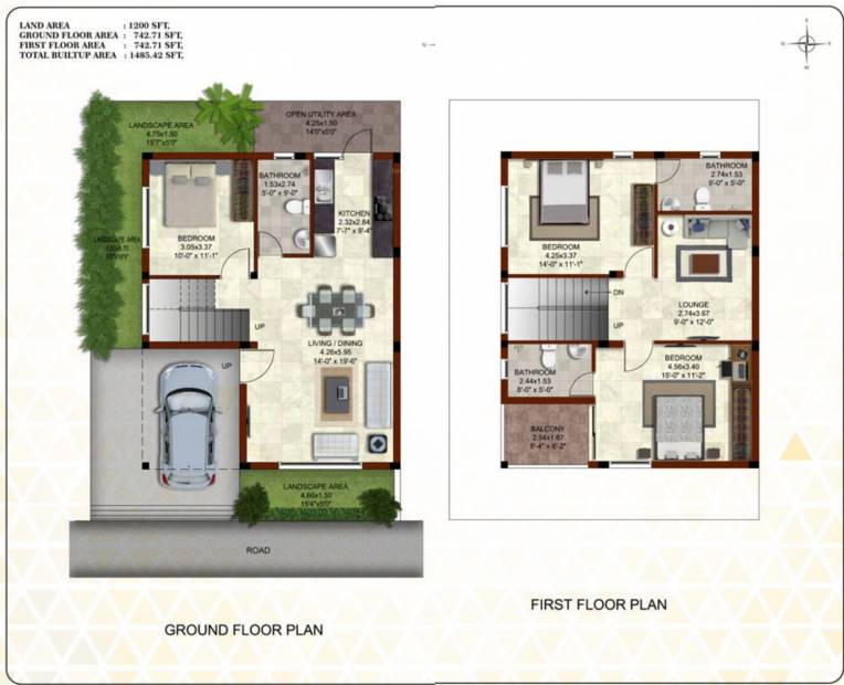 Casagrand Bloom (3BHK+3T (1,485 sq ft) 1485 sq ft)
