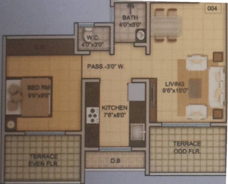 Shishodia Arcade Phase II (1BHK+1T (701 sq ft) 701 sq ft)