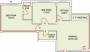 Eden Sterling (2BHK+2T (950 sq ft) 950 sq ft)