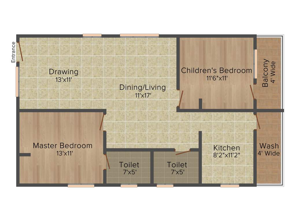 Haneesh Mjr Solitaire (2BHK+2T (1,250 sq ft) 1250 sq ft)