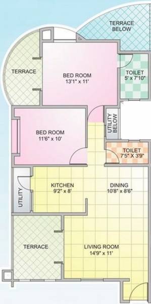 Goyal Kohinoor Vayona (2BHK+2T (927 sq ft) 927 sq ft) Goyal Kohinoor Vayona (2BHK+2T (927 sq ft) 927 sq ft)