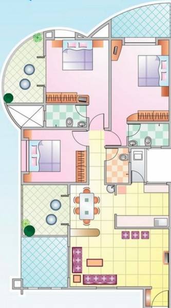 Goyal Kohinoor Vayona (3BHK+3T (1,005 sq ft) 1005 sq ft) Goyal Kohinoor Vayona (3BHK+3T (1,005 sq ft) 1005 sq ft)