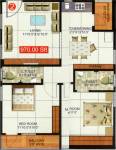 Goldy Corp (2BHK+2T (970 sq ft) 970 sq ft) Goldy Corp (2BHK+2T (970 sq ft) 970 sq ft)