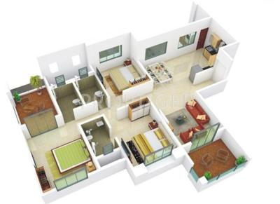 SLP Jubilee Park (3BHK+3T (1,300 sq ft) 1300 sq ft)