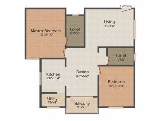 LNS Pride (2BHK+2T (1,185 sq ft) 1185 sq ft) LNS Pride (2BHK+2T (1,185 sq ft) 1185 sq ft)