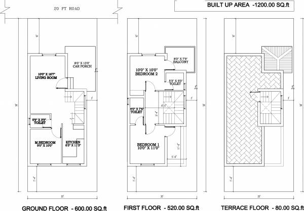 Indira Green Ville (3BHK+3T (1,200 sq ft) 1200 sq ft)