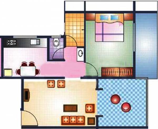 Goyal Garima (1BHK+1T (614 sq ft) 614 sq ft)