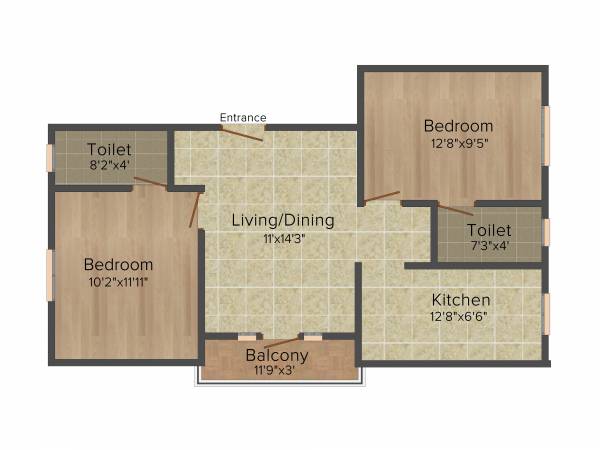Pushkar Nymphaea (2BHK+2T (742 sq ft) 742 sq ft) Pushkar Nymphaea (2BHK+2T (742 sq ft) 742 sq ft)