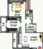 Floor Plan (1BHK+1T (635 sq ft) 635 sq ft) Tirupati Construction Poonam Orbit Floor Plan (1BHK+1T (635 sq ft) 635 sq ft)