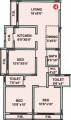 Floor Plan (3BHK+3T (1,260 sq ft) 1260 sq ft) Tirupati Construction Poonam Orbit Floor Plan (3BHK+3T (1,260 sq ft) 1260 sq ft)