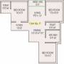 Eden Habitat (3BHK+2T (1,064 sq ft) 1064 sq ft)