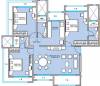 Bhoomi Realty Om Sai Floor Plan (3BHK+3T)