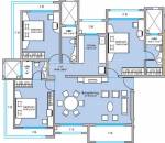 Bhoomi Realty Om Sai Floor Plan (3BHK+3T)