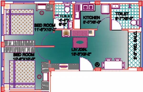 Palm Maruti Pearl (2BHK+2T (800 sq ft) 800 sq ft) Palm Maruti Pearl (2BHK+2T (800 sq ft) 800 sq ft)