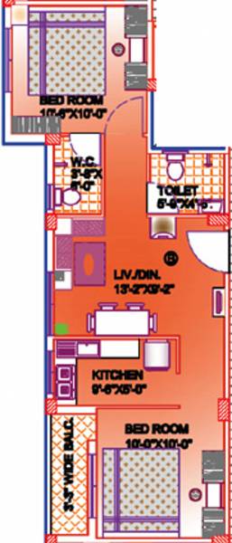 Palm Maruti Pearl (2BHK+2T (810 sq ft) 810 sq ft) Palm Maruti Pearl (2BHK+2T (810 sq ft) 810 sq ft)