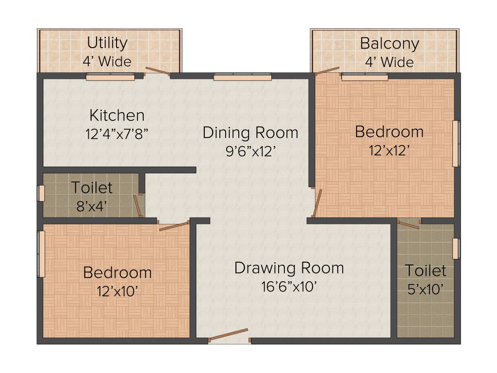Sekhar Hyde Park (2BHK+2T (1,135 sq ft) 1135 sq ft)
