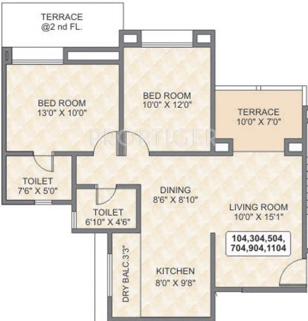 Tyagi Uttam Townscapes Elite (2BHK+2T (1,116 sq ft) 1116 sq ft)