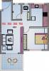 Shah And Associates KK Anjelica Floor Plan (1BHK+1T (683 sq ft) 683 sq ft)