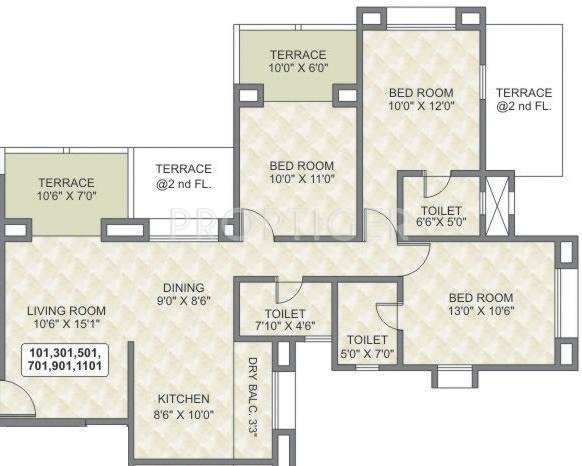 Tyagi Uttam Townscapes Elite (3BHK+3T (1,444 sq ft) 1444 sq ft)