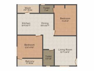 Lahari Greens (2BHK+2T (1,140 sq ft) 1140 sq ft) Lahari Greens (2BHK+2T (1,140 sq ft) 1140 sq ft)