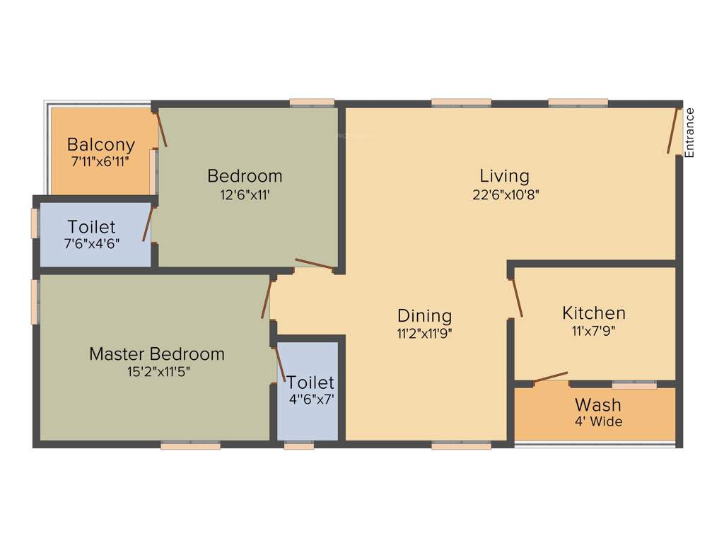 Sai Shraddha Sai Hill Top (2BHK+2T (1,290 sq ft) 1290 sq ft)