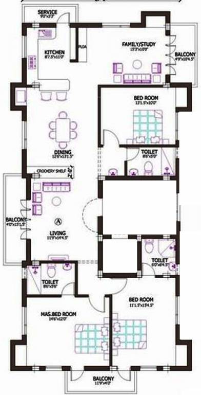 Firm Sai Arul Nivas (3BHK+3T (2,055 sq ft) + Study Room 2055 sq ft)